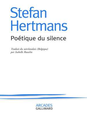 cover image of Poétique du silence